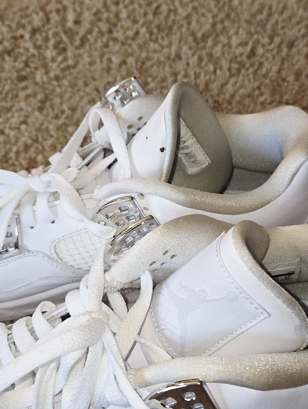 Jordan Men's 4 Retro 'Pure Money' 2017 SZ14 ( 308497-100)